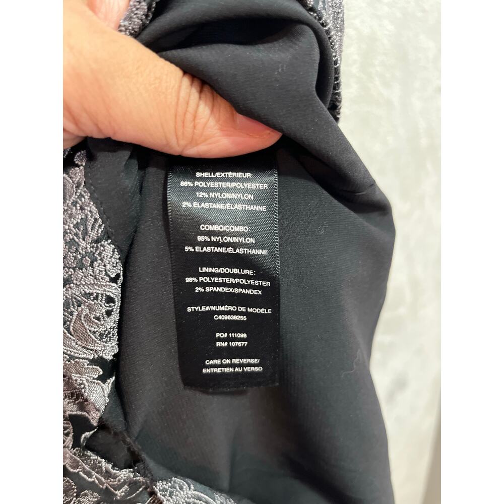 Alice + Olivia Black Lace Mini Dress XS V-Neck Cocktail‎ Party Elegant Size 0 - Picture 5 of 5